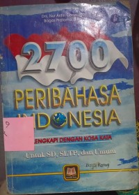Image of 2700 Peribahasa Indonesia