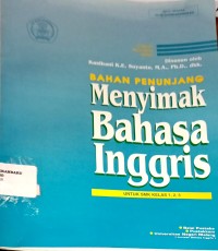 Image of Bahan Penunjang: Menyimak Bahasa Inggris