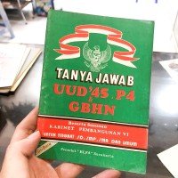 Image of Buku Himpunan Tanya Jawab P-4 UUD 1945 GBHN Edisi II