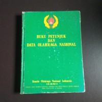 Image of Buku Petunjuk dan Data Olahraga Nasional