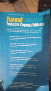 Image of Jurnal Tenaga Kependidikan