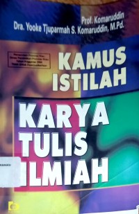 Image of Kamus Istilah Karya Tulis Ilmiah