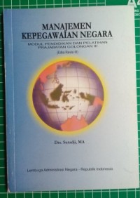 Image of Manajemen Kepegawaian Negara