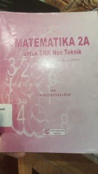 Image of Matematika 2A untuk SMK Non Teknik