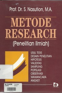 Image of Metode Research (Penelitian Ilmiah)