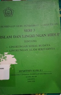Image of Pembinaan Guru PAI Seri 3 Islam dan Lingkungan Hidup