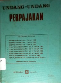 Image of Undang-Undang Perpajakan