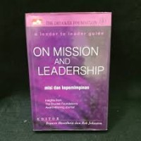 Image of A Leader to Leader Guide On Mission and Leadership